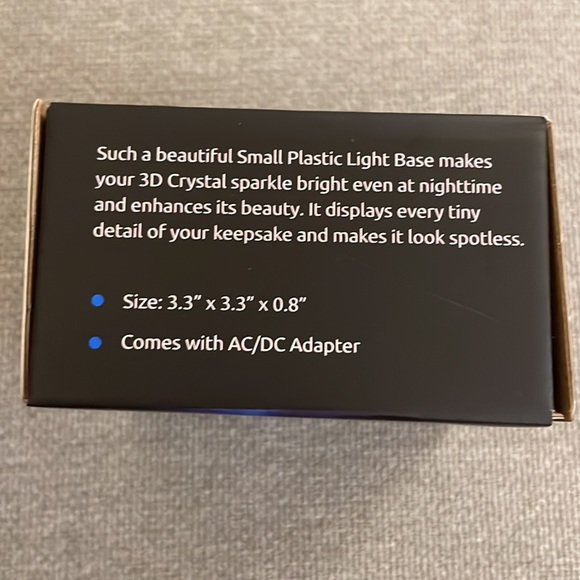 Light base for 3D crystals or glass display - Picture 2 of 5